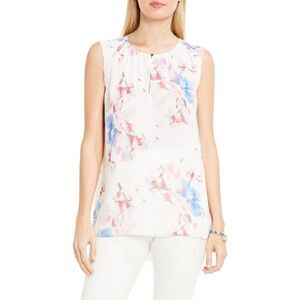NWT Vince Camuto Spring Floral Poetic Bouquet Keyhole Tank M